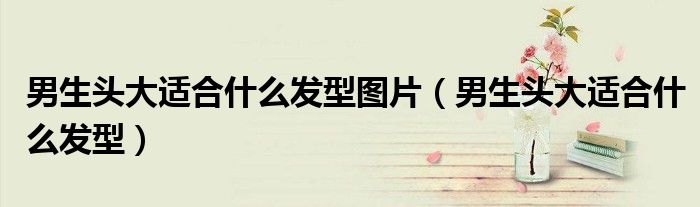 男生頭大適合什么發(fā)型圖片（男生頭大適合什么發(fā)型）