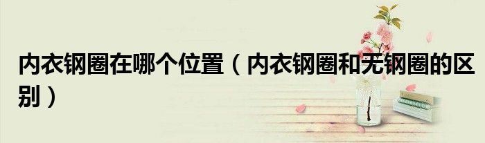 內(nèi)衣鋼圈在哪個(gè)位置（內(nèi)衣鋼圈和無(wú)鋼圈的區(qū)別）