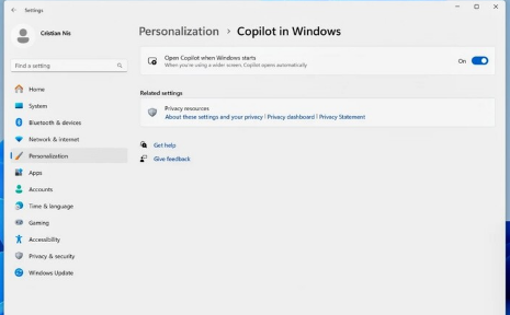 MicrosoftCopilot與Windows11集成更緊密