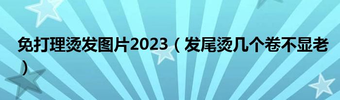 免打理燙發(fā)圖片2023（發(fā)尾燙幾個(gè)卷不顯老）