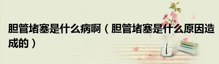 膽管堵塞是什么病?。懝芏氯鞘裁丛蛟斐傻模? />
                                         </a>
                                    </div>
                                 <div   id=