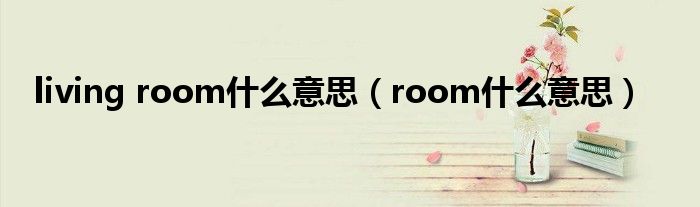 living room什么意思（room什么意思）