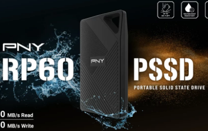 PNYRP60便攜式SSD帶USB3.2Gen2×2USB-C