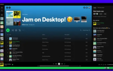 Spotify將Jam功能引入桌面