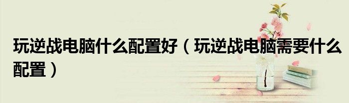 玩逆戰(zhàn)電腦什么配置好（玩逆戰(zhàn)電腦需要什么配置）