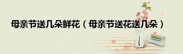 母親節(jié)送幾朵鮮花（母親節(jié)送花送幾朵）