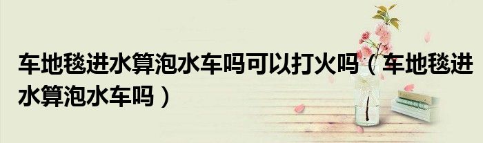 車地毯進水算泡水車嗎可以打火嗎（車地毯進水算泡水車嗎）