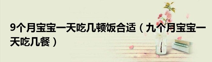 9個(gè)月寶寶一天吃幾頓飯合適（九個(gè)月寶寶一天吃幾餐）