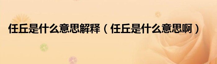任丘是什么意思解釋（任丘是什么意思?。? />
                                         </a>
                                    </div>
                                 <div   id=