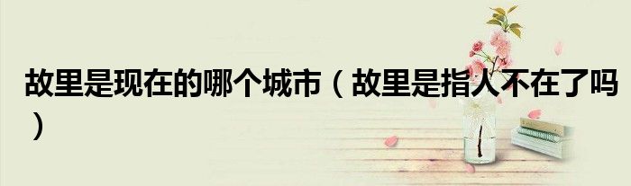 故里是現(xiàn)在的哪個城市（故里是指人不在了嗎）