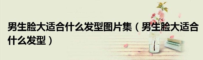 男生臉大適合什么發(fā)型圖片集（男生臉大適合什么發(fā)型）