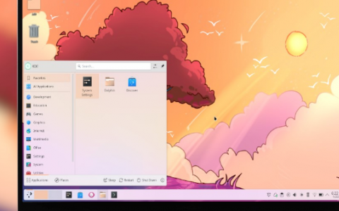Linux桌面環(huán)境KDEPlas6收到錯(cuò)誤修復(fù)更新6.0.4