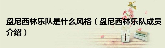 盤尼西林樂隊(duì)是什么風(fēng)格（盤尼西林樂隊(duì)成員介紹）