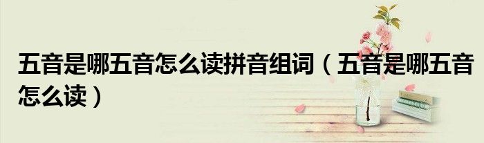 五音是哪五音怎么讀拼音組詞（五音是哪五音怎么讀）