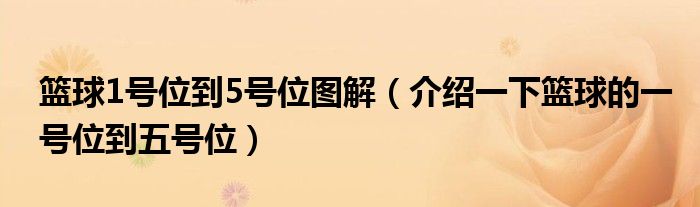 籃球1號位到5號位圖解（介紹一下籃球的一號位到五號位）