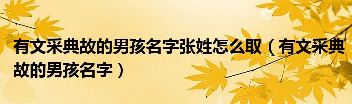 有文采典故的男孩名字張姓怎么?。ㄓ形牟傻涔实哪泻⒚郑? />
                                         </a>
                                    </div>
                                 <div   id=