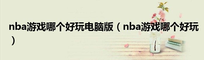 nba游戲哪個(gè)好玩電腦版（nba游戲哪個(gè)好玩）