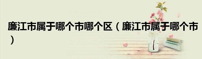 廉江市屬于哪個(gè)市哪個(gè)區(qū)（廉江市屬于哪個(gè)市）