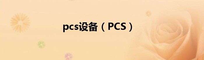 pcs設(shè)備（PCS）