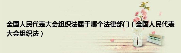 全國(guó)人民代表大會(huì)組織法屬于哪個(gè)法律部門（全國(guó)人民代表大會(huì)組織法）