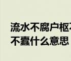 流水不腐戶樞不蠹什么意思?（流水不腐戶樞不蠹什么意思）