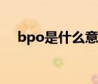 bpo是什么意思中文（bpo是什么意思）