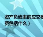 資產(chǎn)負債表的應交稅費包括什么科目（資產(chǎn)負債表的應交稅費包括什么）