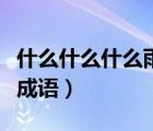 什么什么什么雨四個(gè)字成語(yǔ)（什么什么什么雨成語(yǔ)）