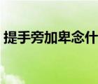 提手旁加卑念什么拼音（提手旁加卑念什么）