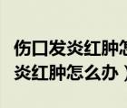 傷口發(fā)炎紅腫怎么辦可以涂紅霉素嗎（傷口發(fā)炎紅腫怎么辦）