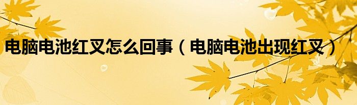 電腦電池紅叉怎么回事（電腦電池出現(xiàn)紅叉）