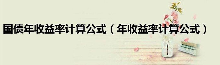 國(guó)債年收益率計(jì)算公式（年收益率計(jì)算公式）