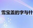 雪寶蓋的字與什么有關(guān)有哪些（穴寶蓋的字）