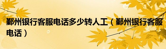 鄞州銀行客服電話多少轉(zhuǎn)人工（鄞州銀行客服電話）