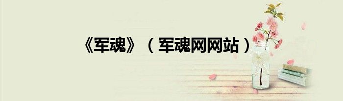 《軍魂》（軍魂網(wǎng)網(wǎng)站）