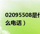 02095508是什么電話號碼（02095508是什么電話）