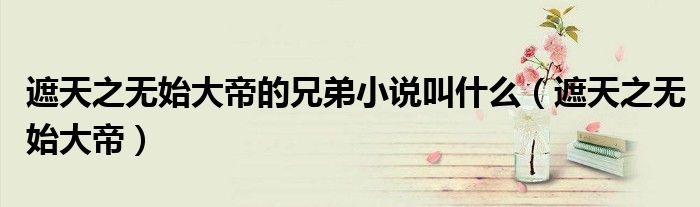 遮天之無始大帝的兄弟小說叫什么（遮天之無始大帝）