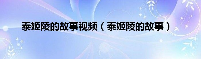 泰姬陵的故事視頻（泰姬陵的故事）