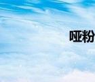 啞粉是什么（啞粉紙）