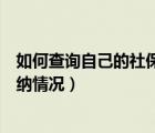 如何查詢自己的社保繳納情況明細（如何查詢自己的社保繳納情況）