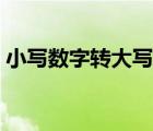 小寫數(shù)字轉大寫金額（大寫數(shù)字金額怎么寫）
