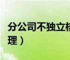 分公司不獨立核算怎么做賬（分公司的賬務(wù)處理）