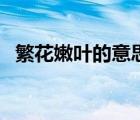 繁花嫩葉的意思和造句（繁花嫩葉的意思）