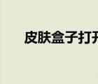 皮膚盒子打開沒反應(yīng)（皮膚盒子打開）