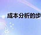 成本分析的步驟口訣（成本分析怎么寫）