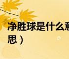 凈勝球是什么意思數(shù)學(xué)題（凈勝球數(shù)是什么意思）