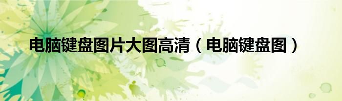 電腦鍵盤(pán)圖片大圖高清（電腦鍵盤(pán)圖）