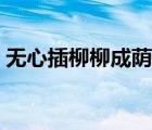 無心插柳柳成蔭的近義詞（無心插柳柳成蔭）