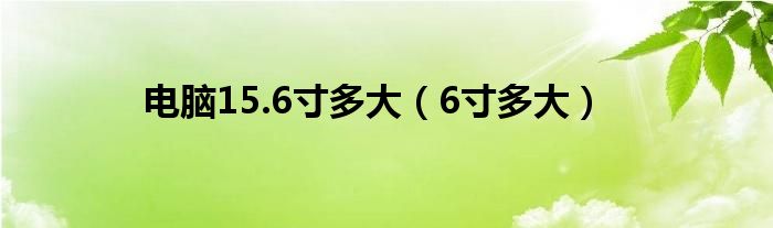 電腦15.6寸多大（6寸多大）