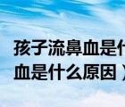 孩子流鼻血是什么原因引起的中醫(yī)（孩子流鼻血是什么原因）